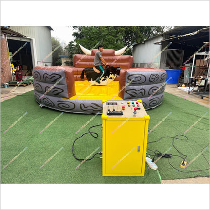 Amusement Park Ride Mechanical Bull Machine Wipeout Inflatable Rental Near Me Rodeo Bull For Sale