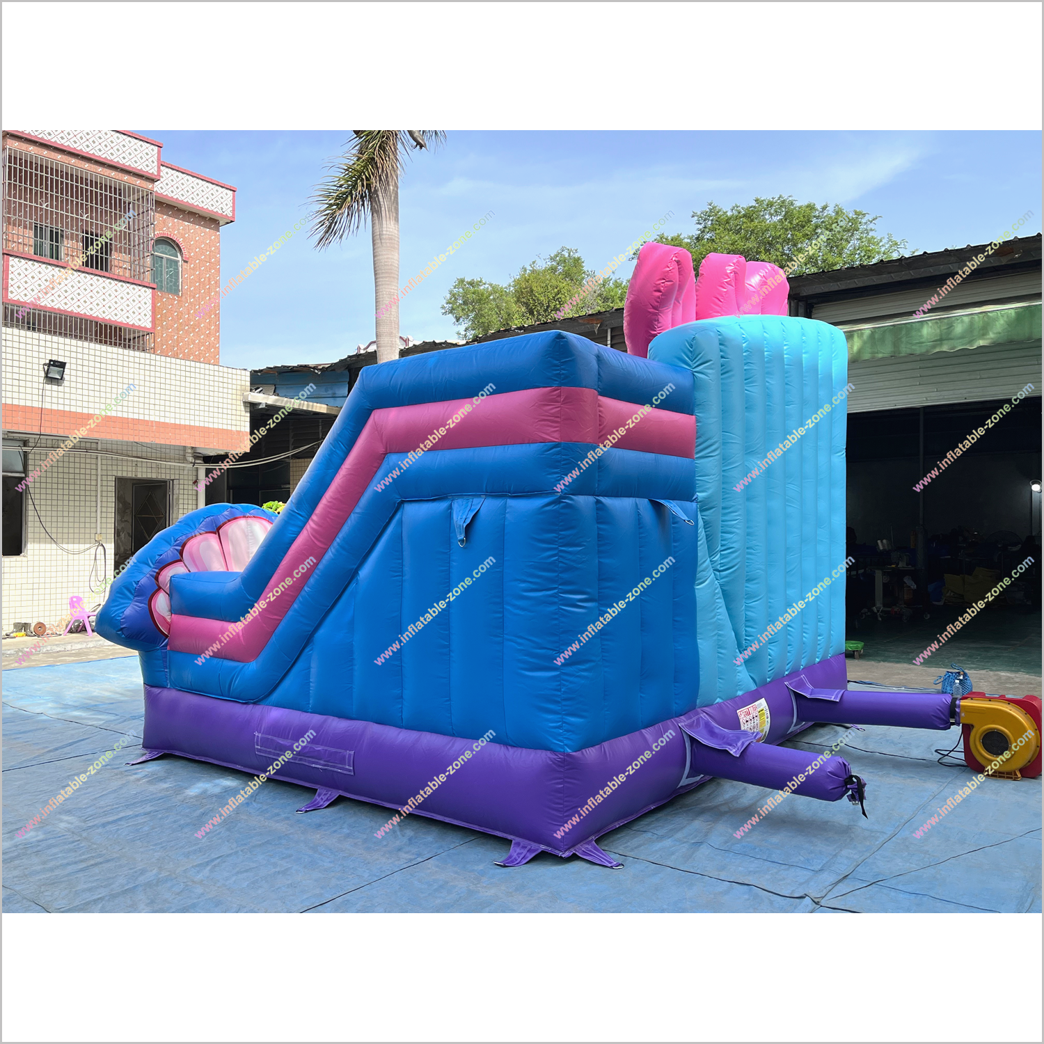 Mermaid Inflatable Princess Slide Bouncy Castle Combo Equipment Best Inflatable Bounce House With Slide - Inflatable-Zone