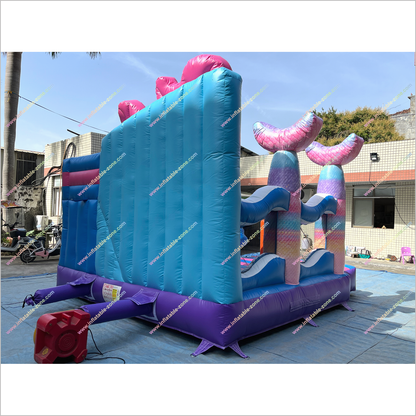 Mermaid Inflatable Princess Slide Bouncy Castle Combo Equipment Best Inflatable Bounce House With Slide - Inflatable-Zone