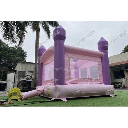 Mini Castle Bounce House Jumping Party Outdoor Best Inflatable Bouncer With Small Slide - Inflatable-Zone