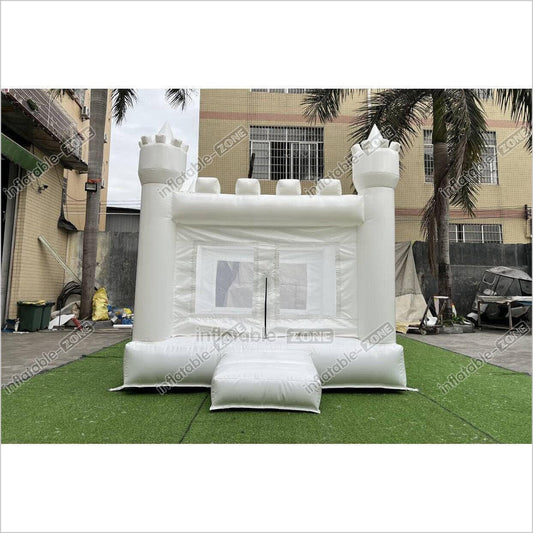 Mini White Bouncy Castle Jumping Party Best Inflatable Bounce House For Kids Birthday - Inflatable-Zone