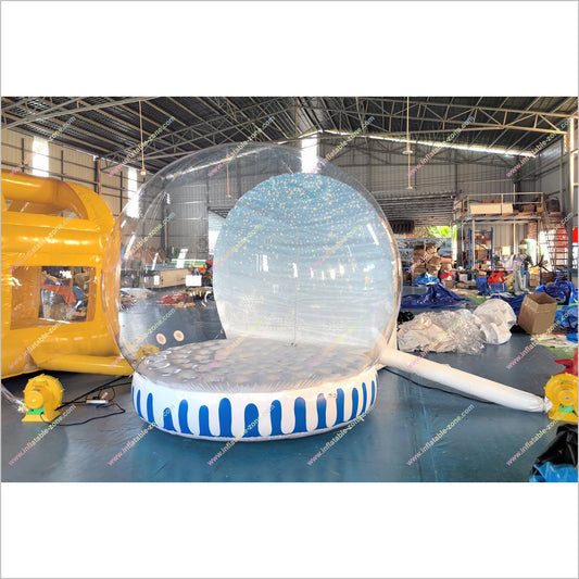 Outdoor Christmas Snow Globe Inflatables Human Size Cool Snowglobes Photo Booth Rental Near Me - Inflatable-Zone