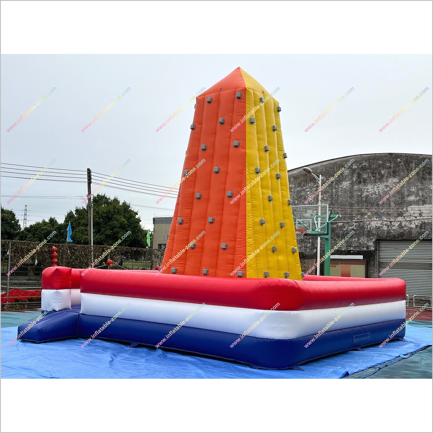 Outdoor Climbing Wall Inflatable Bounce Playground Sports Rock Wall Inflatable Climbing Equipment Near Me - Inflatable-Zone