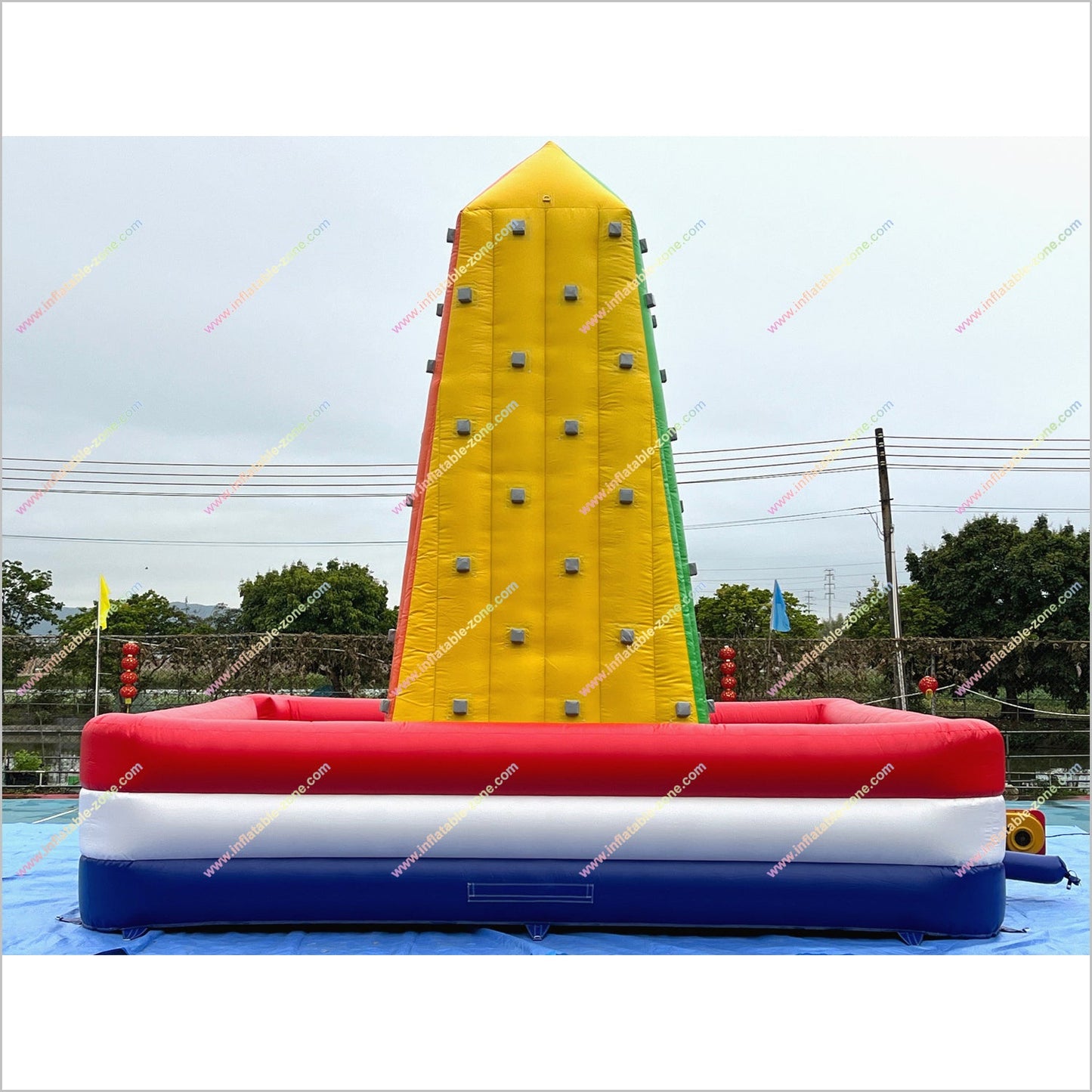 Outdoor Climbing Wall Inflatable Bounce Playground Sports Rock Wall Inflatable Climbing Equipment Near Me - Inflatable-Zone