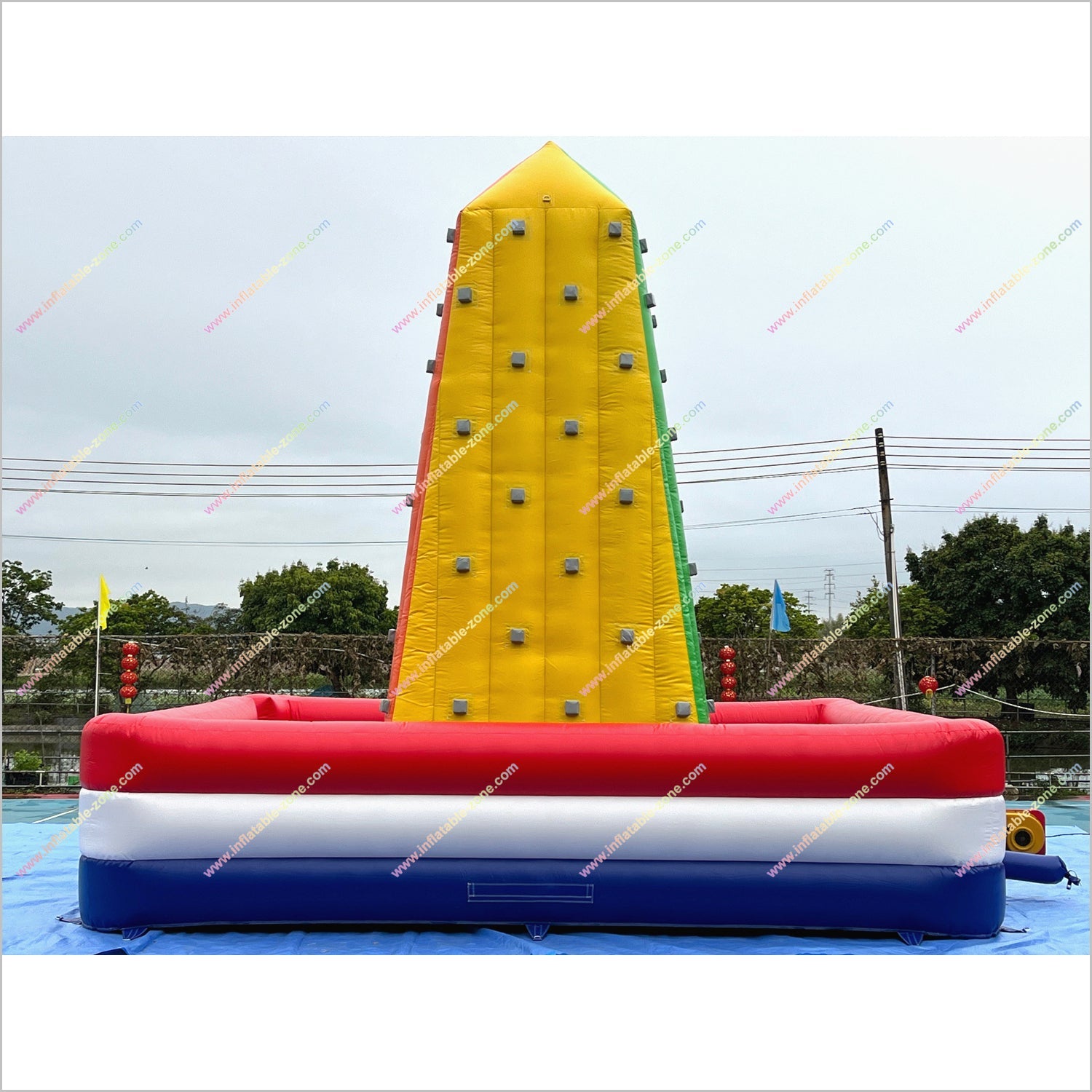 Outdoor Climbing Wall Inflatable Bounce Playground Sports Rock Wall Inflatable Climbing Equipment Near Me - Inflatable-Zone