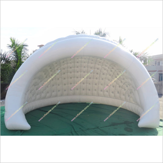 Outdoor Exhibition Inflatable Stage Cover White Party Tent Half Dome Inflatable Tent For Rent - Inflatable-Zone