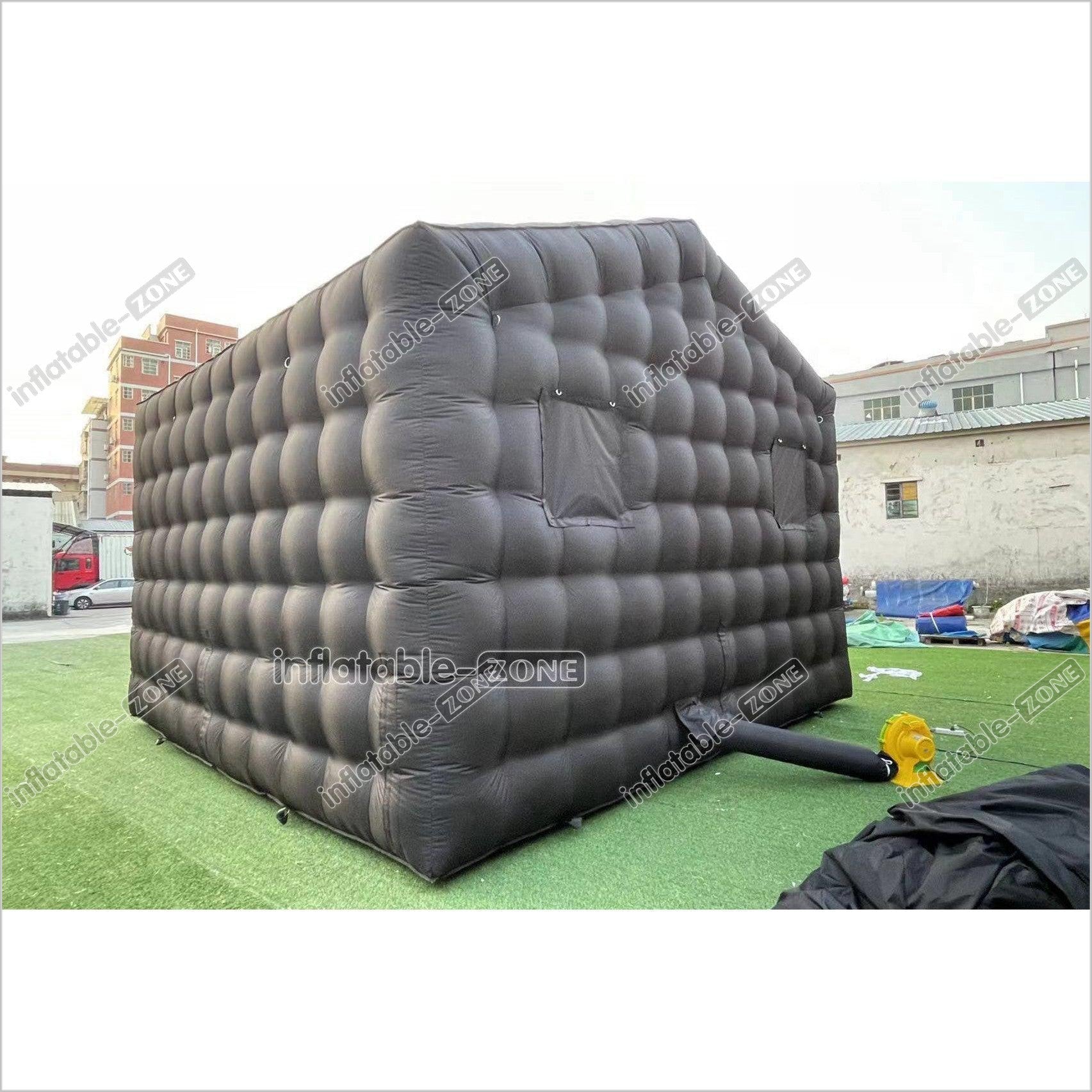 Outdoor Inflatable Nightclub Tent Commercial Black Backyard Blow Up Club Inflatable Party Cube Disco Bar Tent - Inflatable-Zone