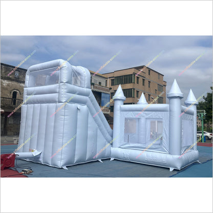 Outdoor Play Area Jumping Castle And Waterslide Combo Entertainment Inflatable Bouncy House With Slide - Inflatable-Zone