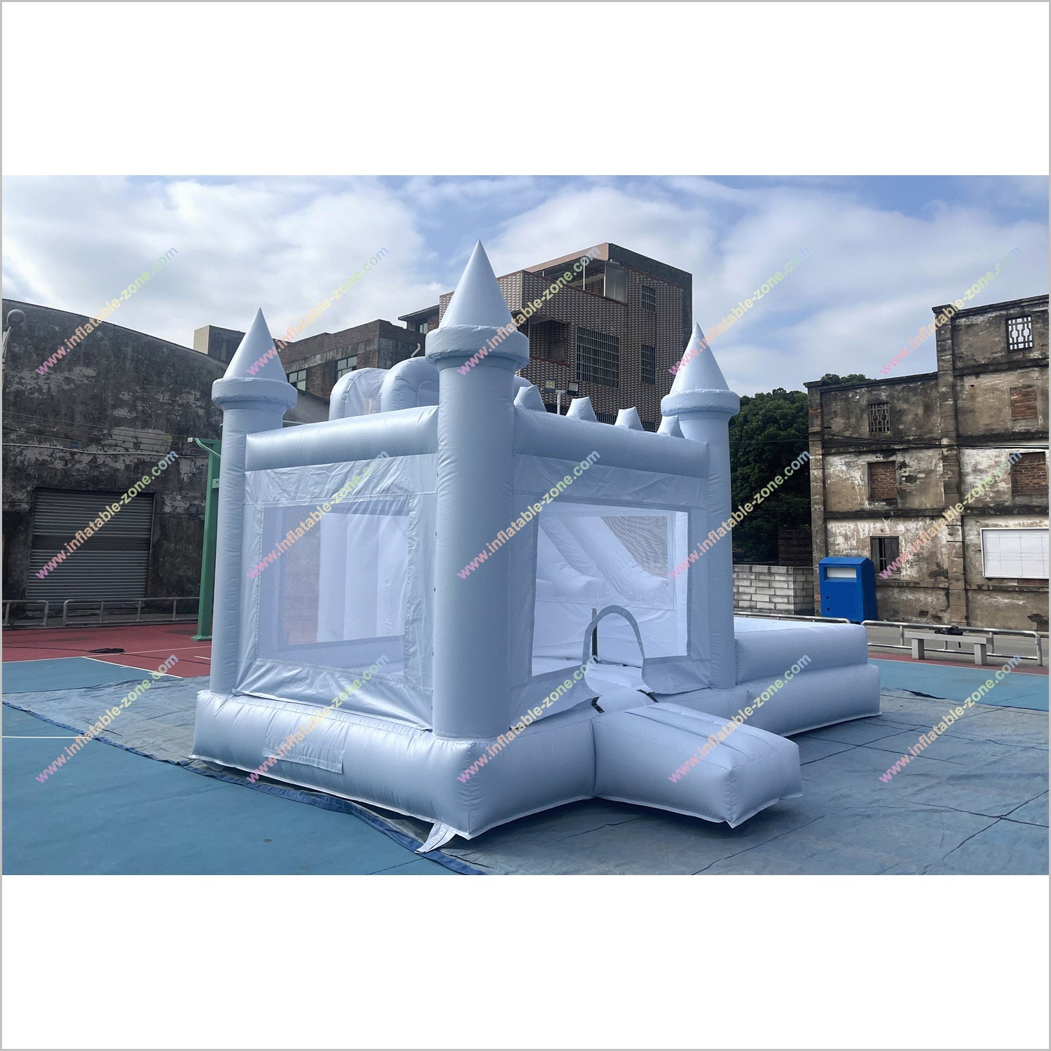 Outdoor Play Area Jumping Castle And Waterslide Combo Entertainment Inflatable Bouncy House With Slide - Inflatable-Zone