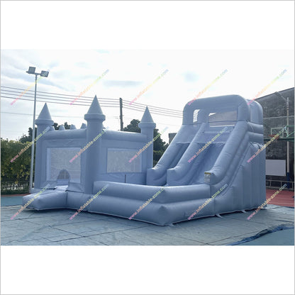 Outdoor Play Area Jumping Castle And Waterslide Combo Entertainment Inflatable Bouncy House With Slide - Inflatable-Zone