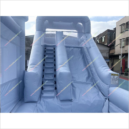 Outdoor Play Area Jumping Castle And Waterslide Combo Entertainment Inflatable Bouncy House With Slide - Inflatable-Zone