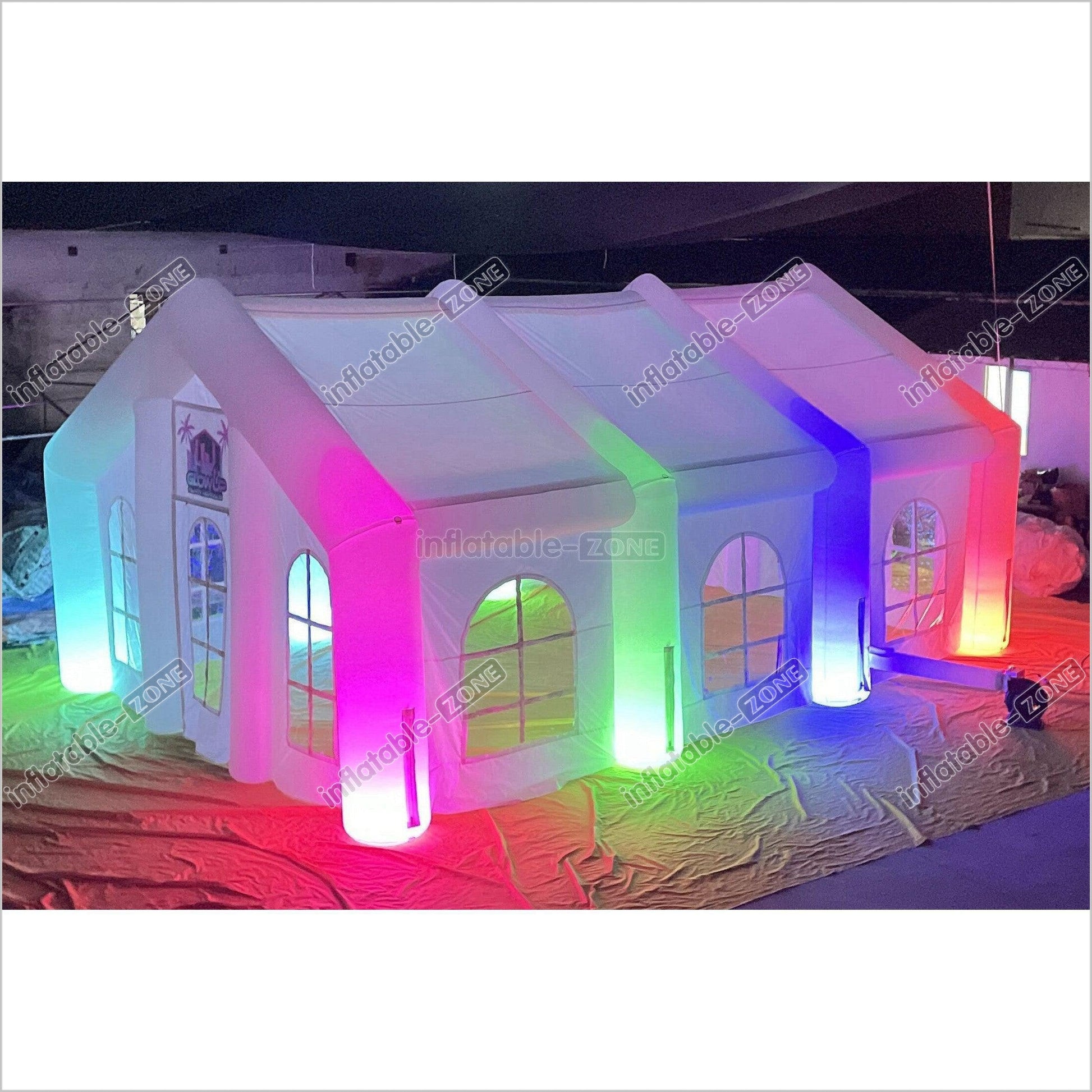 Large Inflatable Tent Outdoor Inflatable Party Tent Led Light Wedding Inflatable Tents - Inflatable-Zone
