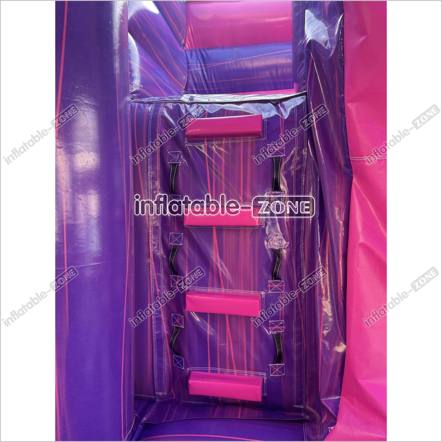 Pink Purple Bouncy Castle Slide Combo Inflatable Bounce House Jump And Play Party - Inflatable-Zone