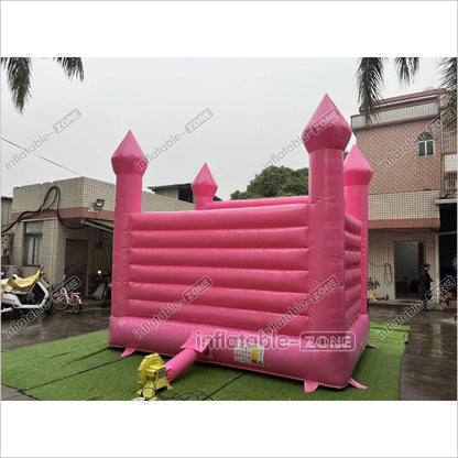 Pink Wedding Inflatable Bouncy Castle Backyard Bounce House For Outdoor Jumping Castle - Inflatable-Zone