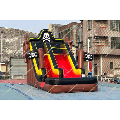 Pirate Inflatable Water Slide Amusement Park Near Me Adult Bouncy Water Slide Inflatable Pool Rental