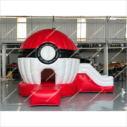 Pokeball Inflatable Jumping Castle Happy Hop Fun House Amusement Park Blow Up Pokeball Bounce Slide For Sale