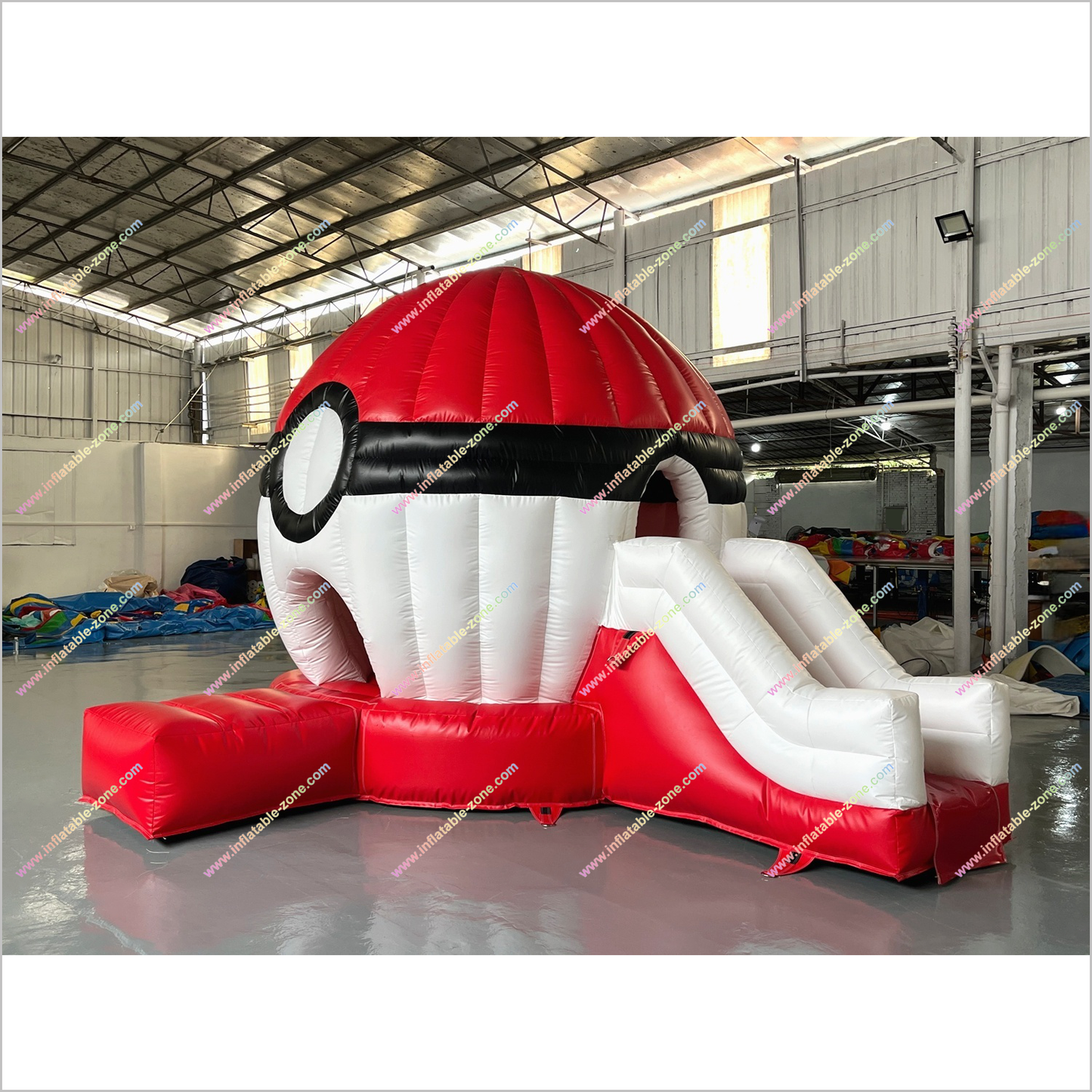 Pokeball Inflatable Jumping Castle Happy Hop Fun House Amusement Park Blow Up Pokeball Bounce Slide For Sale