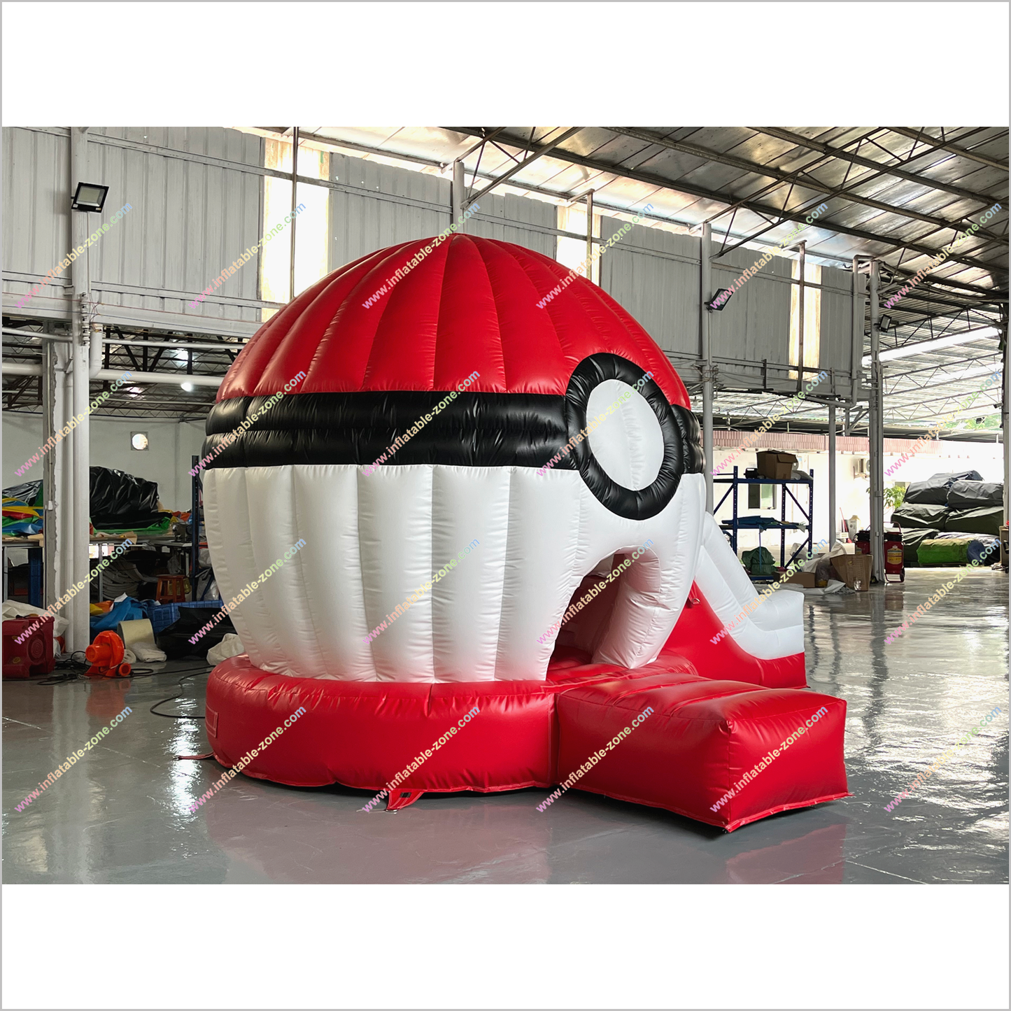 Pokeball Inflatable Jumping Castle Happy Hop Fun House Amusement Park Blow Up Pokeball Bounce Slide For Sale