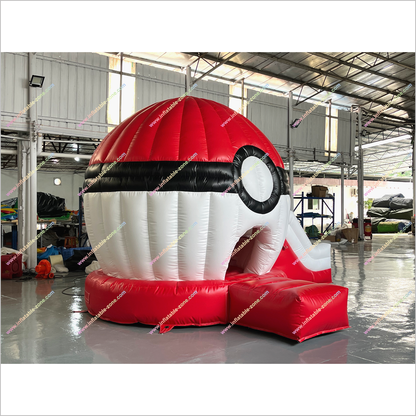 Pokeball Inflatable Jumping Castle Happy Hop Fun House Amusement Park Blow Up Pokeball Bounce Slide For Sale