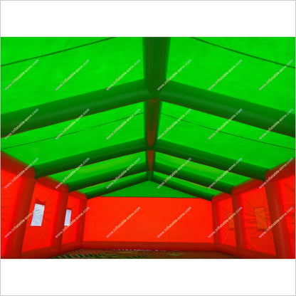 Portable Party Inflatable Event Tent Blow Up Carport Car Garage Tent Green And Orange Inflatable Tent Sale - Inflatable-Zone