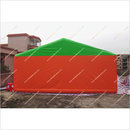 Portable Party Inflatable Event Tent Blow Up Carport Car Garage Tent Green And Orange Inflatable Tent Sale - Inflatable-Zone