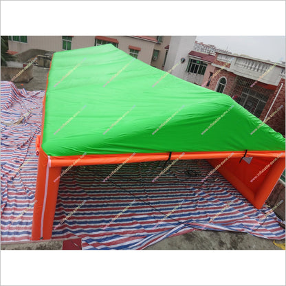 Portable Party Inflatable Event Tent Blow Up Carport Car Garage Tent Green And Orange Inflatable Tent Sale - Inflatable-Zone