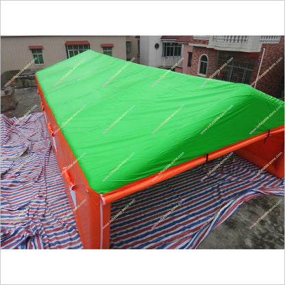 Portable Party Inflatable Event Tent Blow Up Carport Car Garage Tent Green And Orange Inflatable Tent Sale - Inflatable-Zone