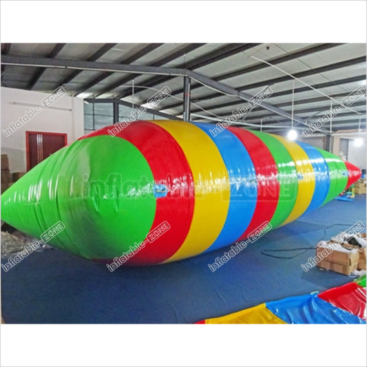 Inflatable Multicolor Rainbow Color Water Pillow, Big Pillow Inflatable Crazy Water Jumping - Inflatable-Zone