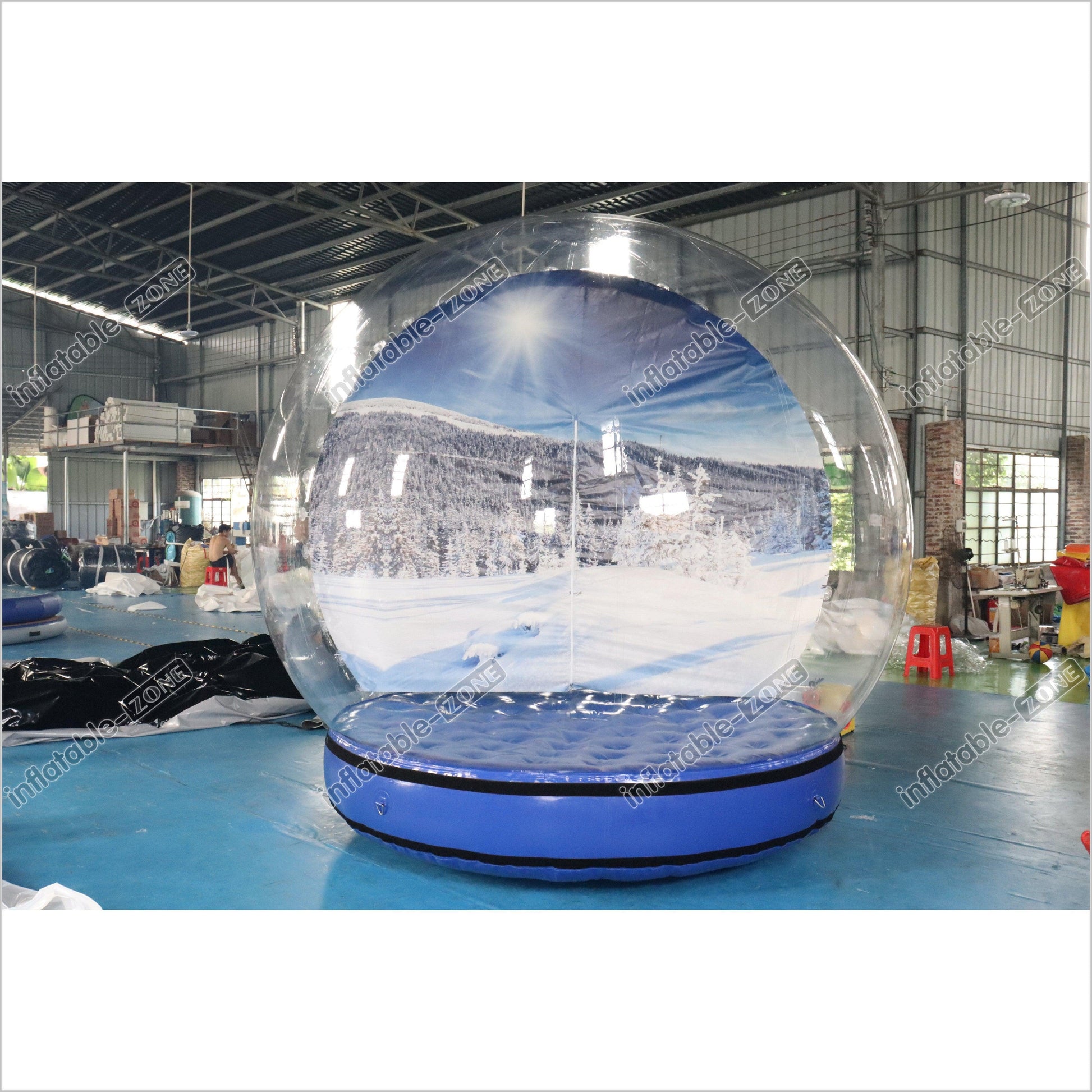 Inflatable Snow Globe Blow Up Christmas Bubble Dome Tent - Inflatable-Zone