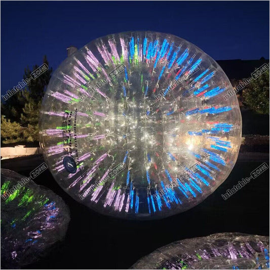 Colorful Inflatable Night Light Zorb Balls Party Night Zorbing Human Hamster Ball - Inflatable-Zone