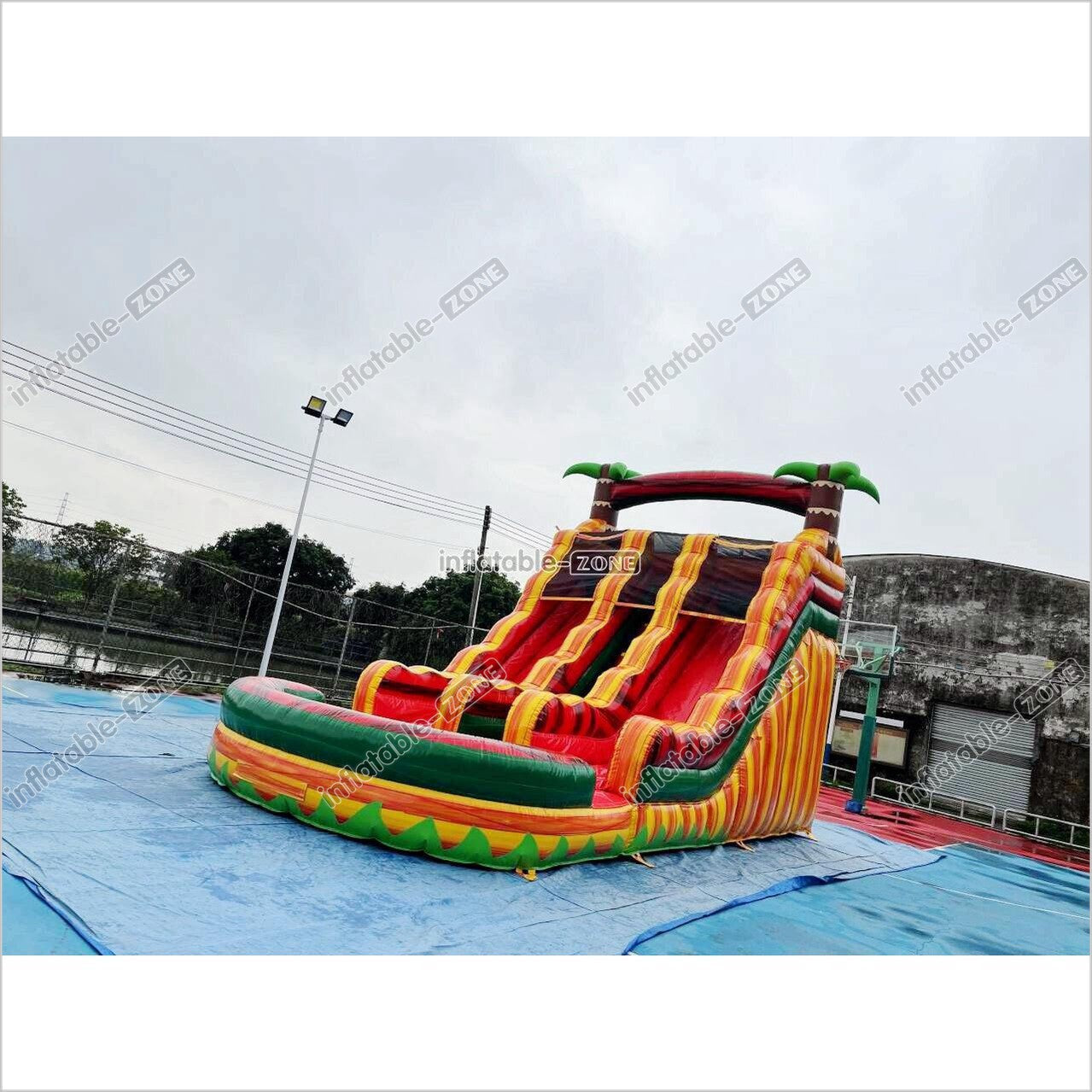 Inflatable Water Slides Commercial Pool, Bounce House Water Slide Combo - Inflatable-Zone