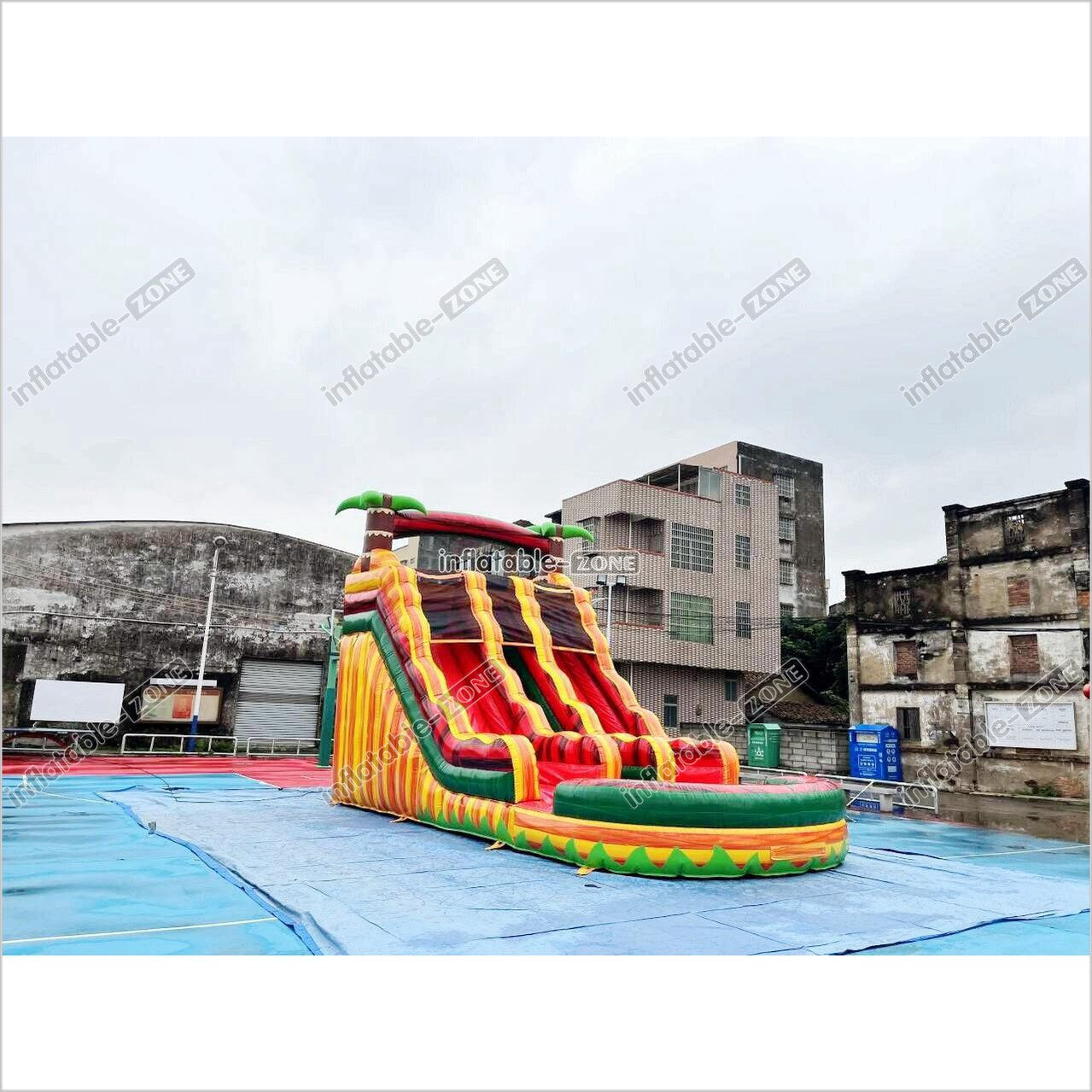 Inflatable Water Slides Commercial Pool, Bounce House Water Slide Combo - Inflatable-Zone