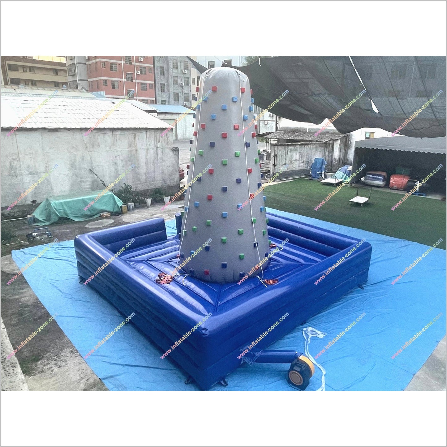 Outdoor Gym Equipment Rock Climbing Inflatable Bungee Jumping Bouncy Games Climbing Rock Wall Near Me
