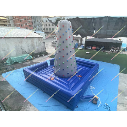 Outdoor Gym Equipment Rock Climbing Inflatable Bungee Jumping Bouncy Games Climbing Rock Wall Near Me