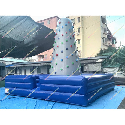 Outdoor Gym Equipment Rock Climbing Inflatable Bungee Jumping Bouncy Games Climbing Rock Wall Near Me