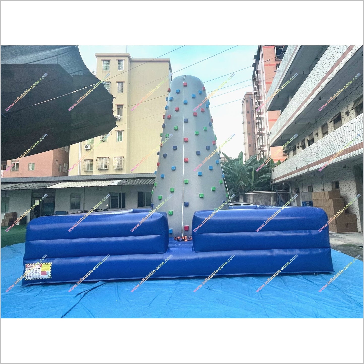 Outdoor Gym Equipment Rock Climbing Inflatable Bungee Jumping Bouncy Games Climbing Rock Wall Near Me