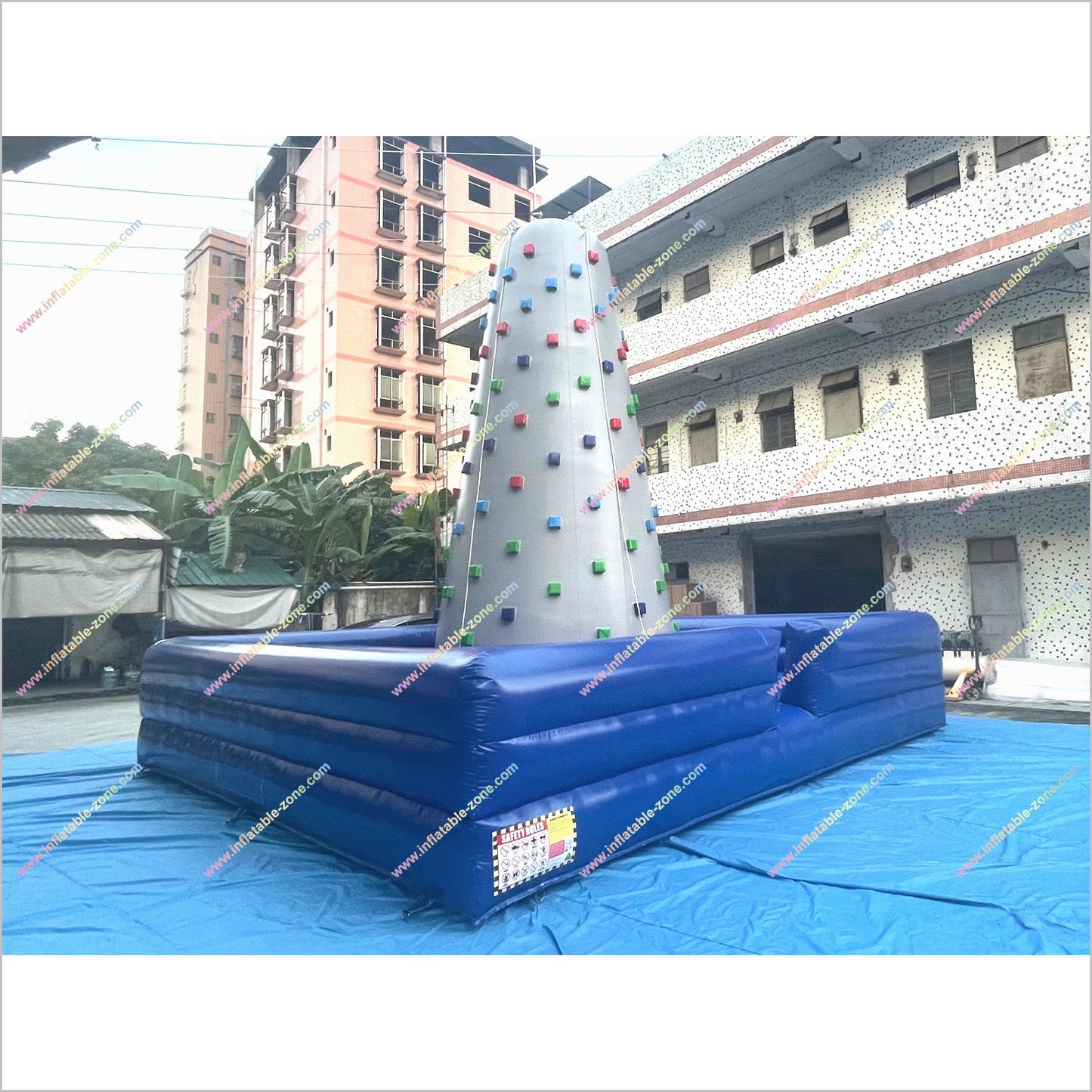 Outdoor Gym Equipment Rock Climbing Inflatable Bungee Jumping Bouncy Games Climbing Rock Wall Near Me