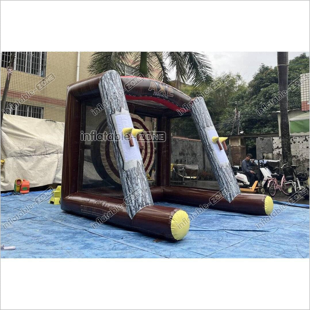 Single Inflatable Axe Throwing Sport Game Athletic Target Shoot Throw Toss Dart Backyard Fun - Inflatable-Zone