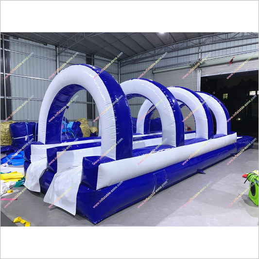 Wellfuntime Inflatable Water Slide Park Best Play Equipment Two Lane Slip N Slide For Pool