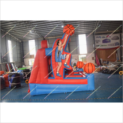 Sport Party Inflatable Basketball Target Shooting Game Fun And Fitness Inflatable Basketball Hoop Bounce Playhouse - Inflatable-Zone