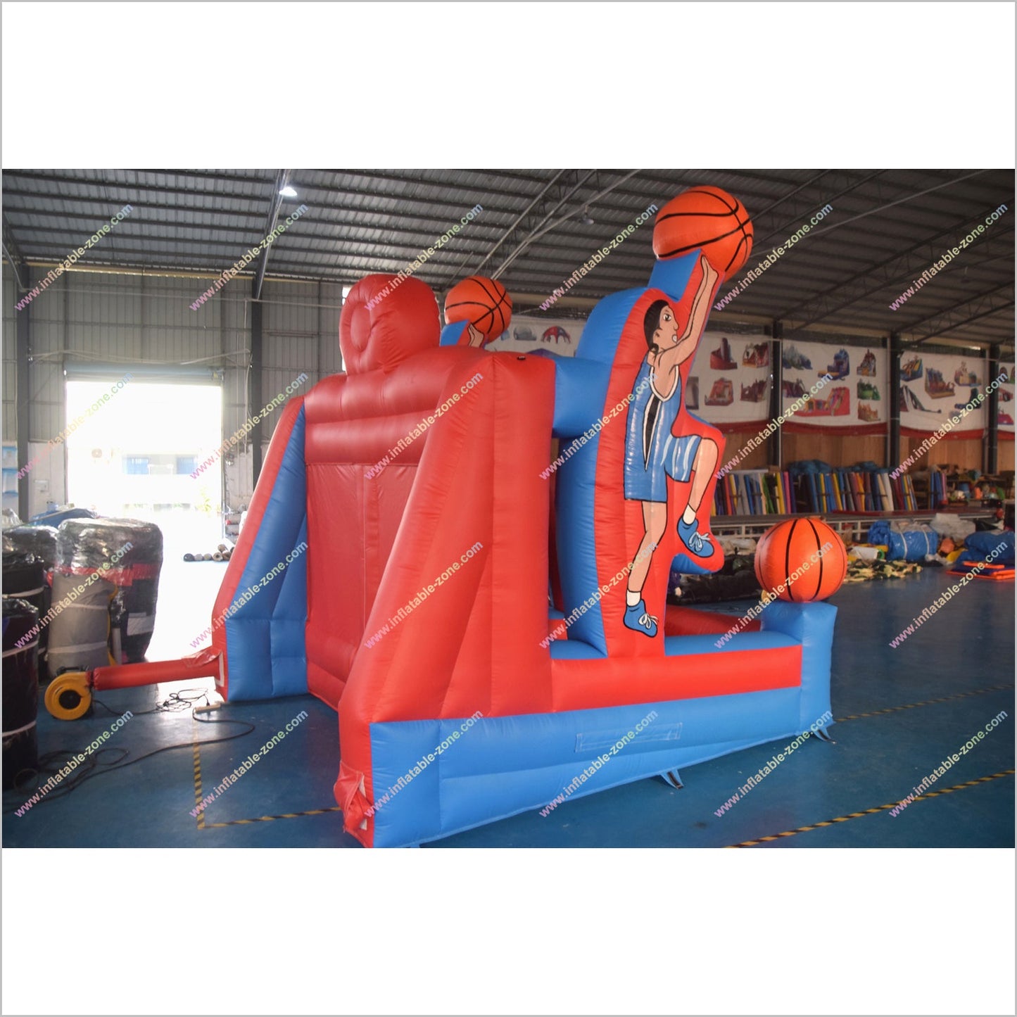 Sport Party Inflatable Basketball Target Shooting Game Fun And Fitness Inflatable Basketball Hoop Bounce Playhouse - Inflatable-Zone