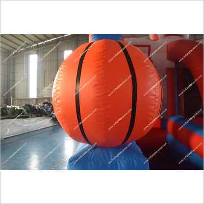 Sport Party Inflatable Basketball Target Shooting Game Fun And Fitness Inflatable Basketball Hoop Bounce Playhouse - Inflatable-Zone