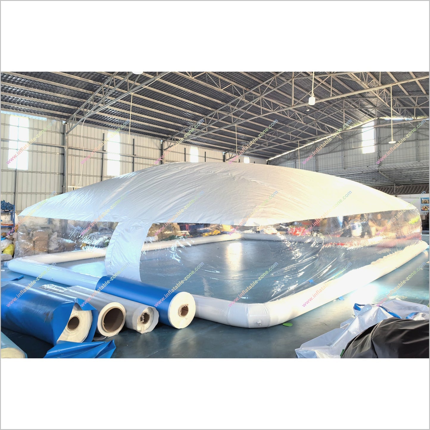 Portable Transparent Swimming Pool Inflatable Cover White Ceiling Tent Big Inflatable Bubble Dome Tents For Sale - Inflatable-Zone