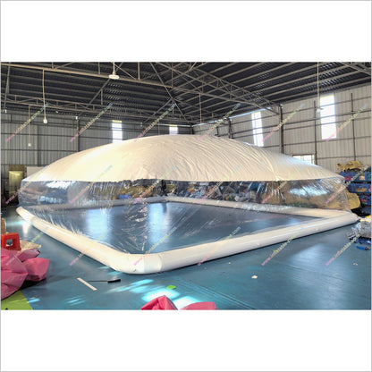 Portable Transparent Swimming Pool Inflatable Cover White Ceiling Tent Big Inflatable Bubble Dome Tents For Sale - Inflatable-Zone