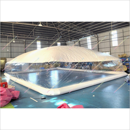 Portable Transparent Swimming Pool Inflatable Cover White Ceiling Tent Big Inflatable Bubble Dome Tents For Sale - Inflatable-Zone