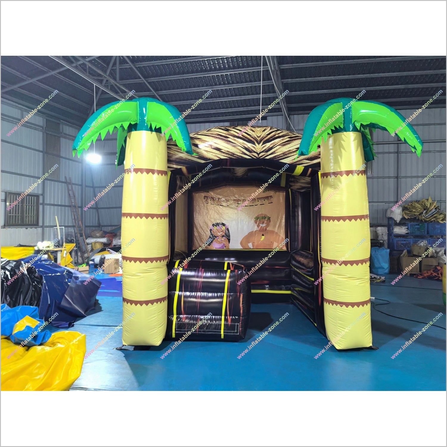 Fun Open Tiki Bar Inflatable Pub Tent Event Exhibition Advertising Inflatables Tiki Party Palm Trees For Sale - Inflatable-Zone