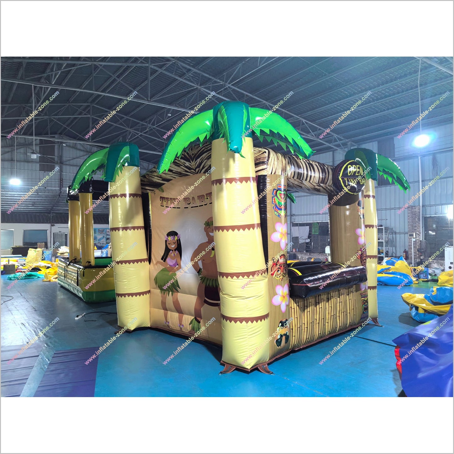 Fun Open Tiki Bar Inflatable Pub Tent Event Exhibition Advertising Inflatables Tiki Party Palm Trees For Sale - Inflatable-Zone