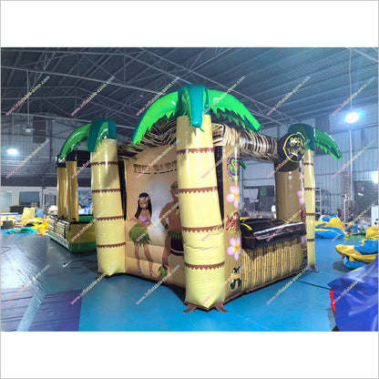 Fun Open Tiki Bar Inflatable Pub Tent Event Exhibition Advertising Inflatables Tiki Party Palm Trees For Sale - Inflatable-Zone