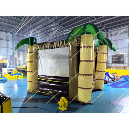 Fun Open Tiki Bar Inflatable Pub Tent Event Exhibition Advertising Inflatables Tiki Party Palm Trees For Sale - Inflatable-Zone