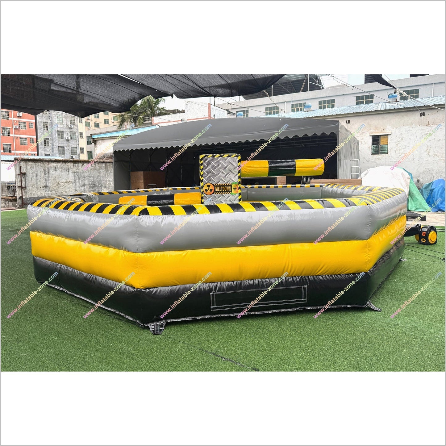 Toxic Meltdown Inflatable Rental Near Me Wipeout Sport Meltdown Game Inflatable Amusement Park Equipment For Sale